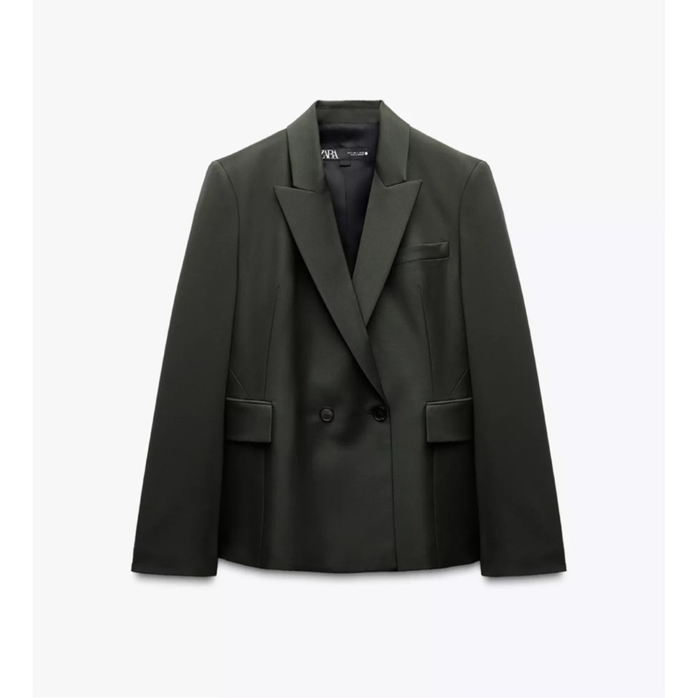 ZARA BLOGGERS FAV ZW COLLECTION DOUBLE BREASTED WOOL BLEND BLAZER
